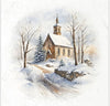 Winter village 1 - rice paper set