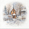 Winter village 1 - rice paper set
