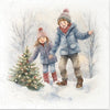 Kids at Winter 3 - rice paper set