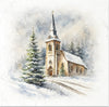 Winter village 1 - rice paper set
