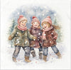 Kids at Winter 3 - rice paper set