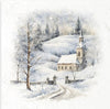 Winter village 1 - rice paper set