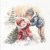 Kids at Winter 3 - rice paper set