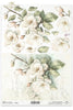 White Flowers - rice paper set