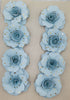 Handmade paper flowers - gold dots