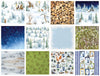 12" x 12" paper pad - Country Winter
