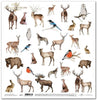 11.8" x 12.1" paper pad - Winter Animals