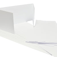 GoatBox 9.9cm x 21cm window style card base with envelopes - matte white - Crafty Wizard