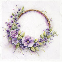 Spring Wreath 2 - rice paper set