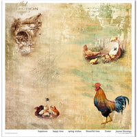11.8" x 12.1" paper pad - Spring Impressions