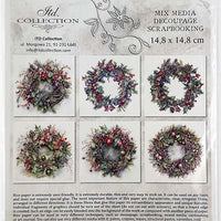 Christmas Wreaths 2 - rice paper set