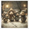 Winter Mice 8 - rice paper set - Crafty Wizard