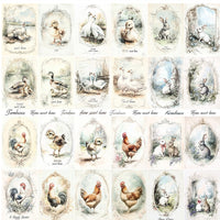 11.8" x 12.1" ITD Collection - Set 14 - mixed design paper sheets