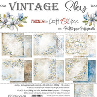 12" x 12" paper pad - Vintage Sky
