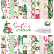 12" x 12" paper pad - Santa's Workshop