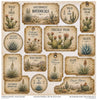 11.8" x 12.1" paper pad - Desert Flowers