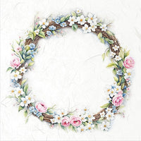 Spring Wreath 4 - rice paper set