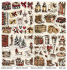 11.8" x 12.1" paper pad - Country Christmas