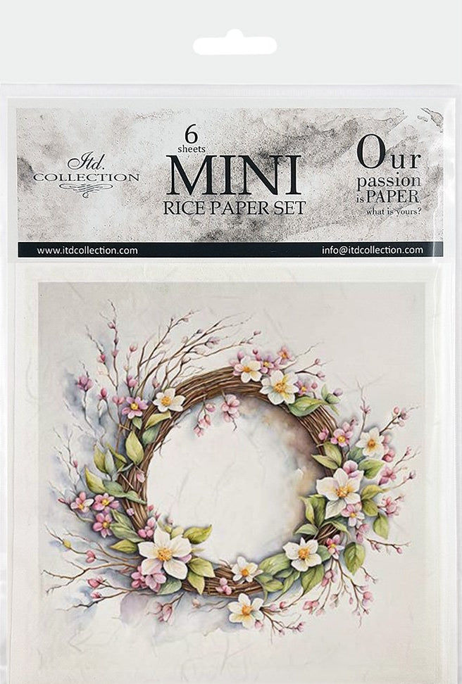 Spring Wreath 1 - rice paper set