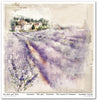 11.8" x 12.1" paper pad - Provence Scented with Lavender