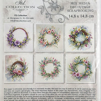 Spring Wreath 2 - rice paper set