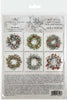 Christmas Wreaths 1 - rice paper set