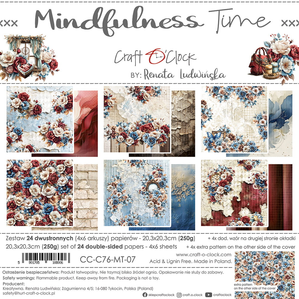 8" x 8" paper pad - Mindfulness Time