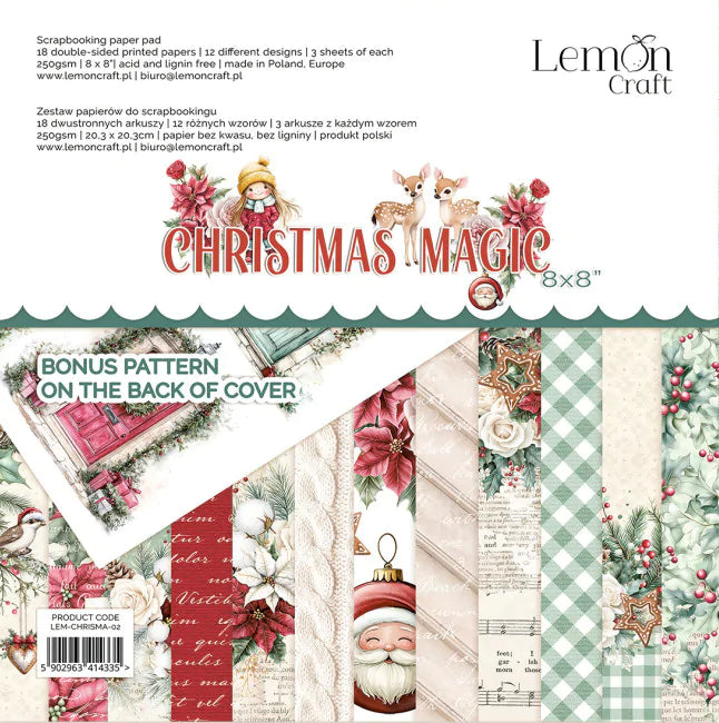8" x 8" paper pad - Christmas Magic