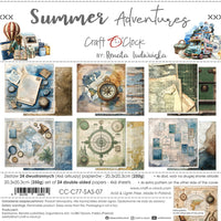 8" x 8" paper pad - Summer Adventures