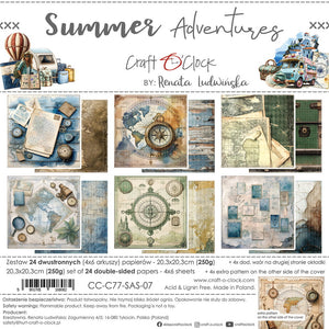 8" x 8" paper pad - Summer Adventures