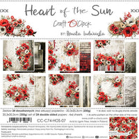 8" x 8" paper pad - Heart of the Sun