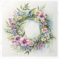 Spring Wreath 2 - rice paper set