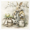 Bunnies 5 - rice paper set - Crafty Wizard