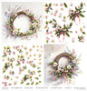 11.8" x 12.1" paper pad - Spring Wreath
