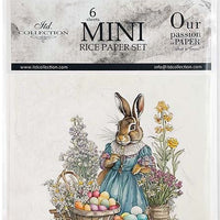 Easter Rabbits  3 - rice paper set