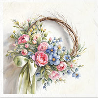 Spring Wreath 1 - rice paper set