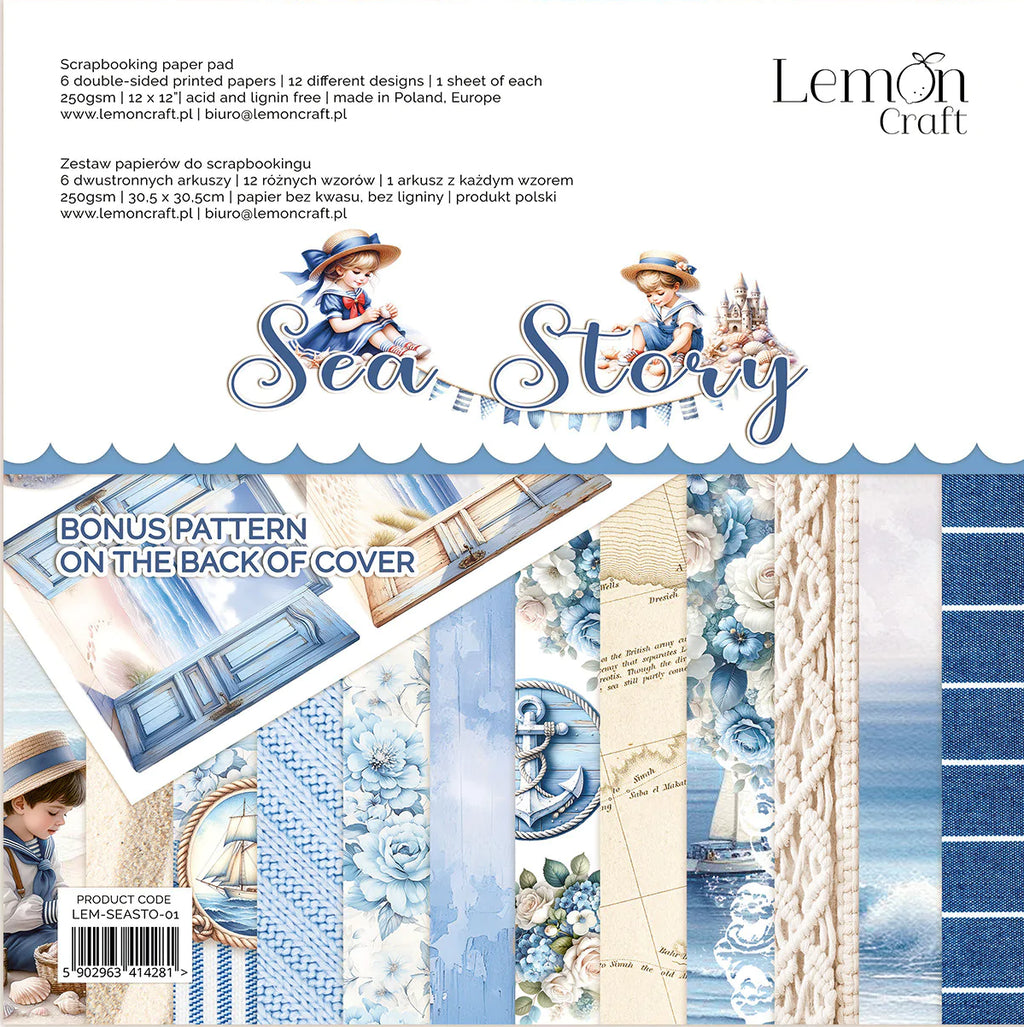 12" x 12" paper pad - Sea Story