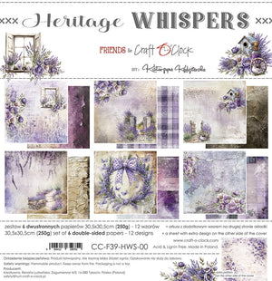 12" x 12" paper pad - Heritage Whispers