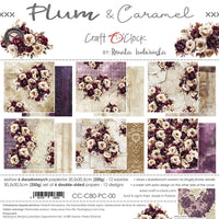 12" x 12" paper pad - Plum & Caramel