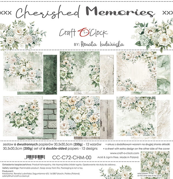 12" x 12" paper pad - Cherished Memories