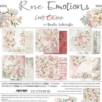 12" x 12" paper pad - Rose Emotions