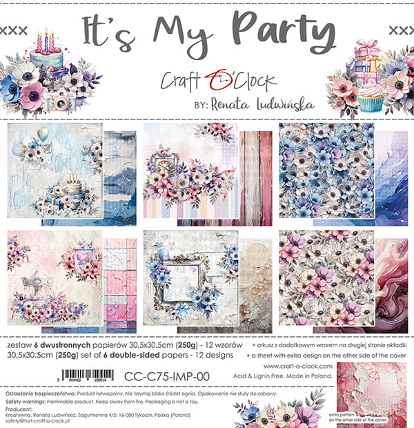 12" x 12" paper pad - It's My Party
