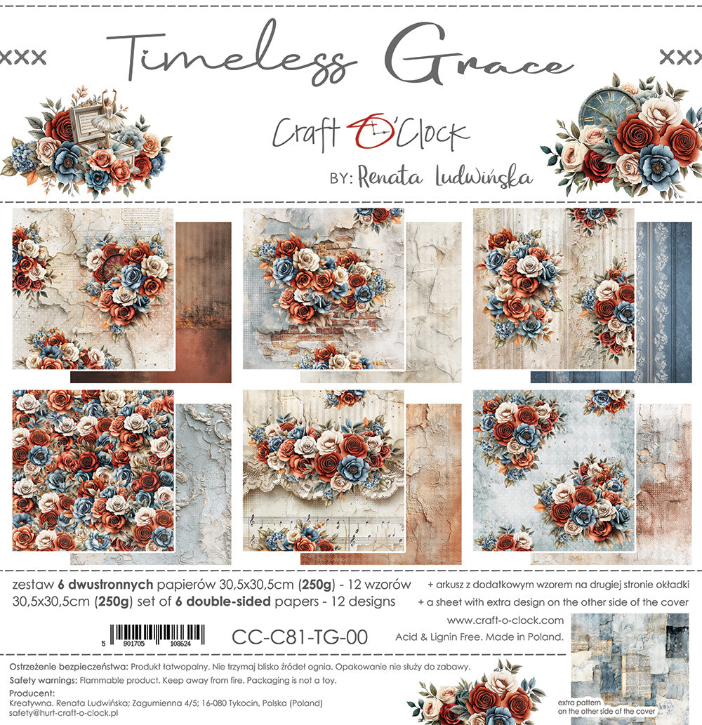 12" x 12" paper pad - Timeless Grace