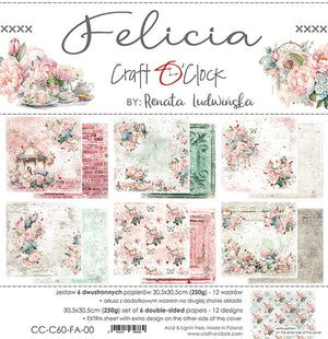 12" x 12" paper pad - Felicia