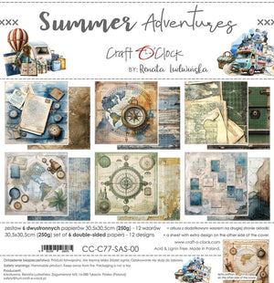 12" x 12" paper pad - Summer Adventures