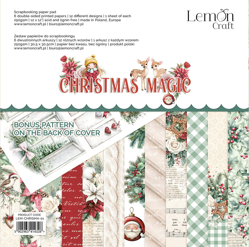12" x 12" paper pad - Christmas Magic