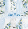 12" x 12" paper pad - Blue Roses - Crafty Wizard