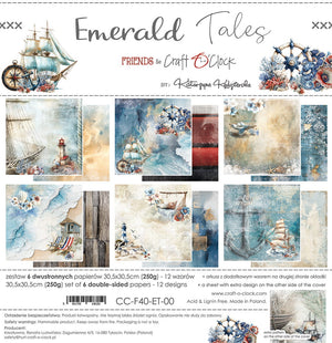 12" x 12" paper pad - Emerald Tales