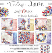 12" x 12" paper pad - Tulip Love
