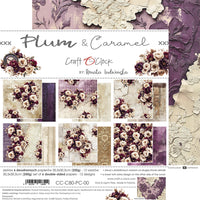 12" x 12" paper pad - Plum & Caramel